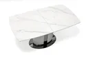 Раскладной стол HALMAR DANCAN 160-220x90 см, белый мрамор / ясен / светлый ясен / черный фото thumb №22
