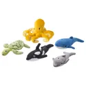IKEA BLÅVINGAD БЛОВІНГАД, набір м’яких іграшок з 5шт., морські тварини/різні кольори 305.221.16 фото thumb №1