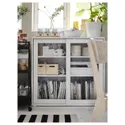 IKEA VIHALS ВИХАЛС, шкаф+раздвижные стеклянные дверцы, белый, 95x37x90 см 805.428.76 фото thumb №3