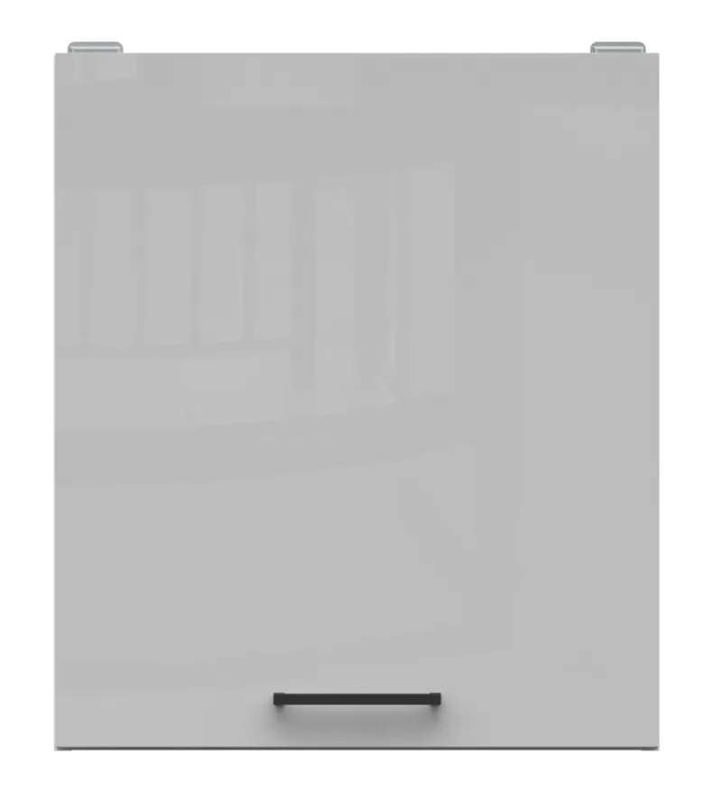 BRW Верхний шкаф для кухни Junona Line 50 см левый/правый светло-серый глянец, светло-серый глянец G1D/50/57_LP-BI/JSZP фото №1