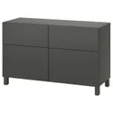 IKEA BESTÅ БЕСТО, комб для хран с дверц / ящ, 120x42x74 см 995.080.52 фото thumb №1