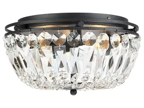 BRW Стельовий 3-точковий скляний світильник Vasa прозорий 070331 фото