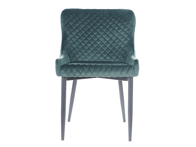 Кухонний стілець SIGNAL COLIN B Velvet, Bluvel 78 - зелений фото №2