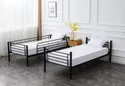 Двухъярусная кровать раскладывается на 2 односпальных кровати HALMAR BUNKY 90x200 см черный фото thumb №4