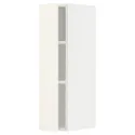 IKEA METOD МЕТОД, шафа навісна із полицями, білий / ВАЛЛЬСТЕНА білий, 20x80 см 595.072.95 фото thumb №1