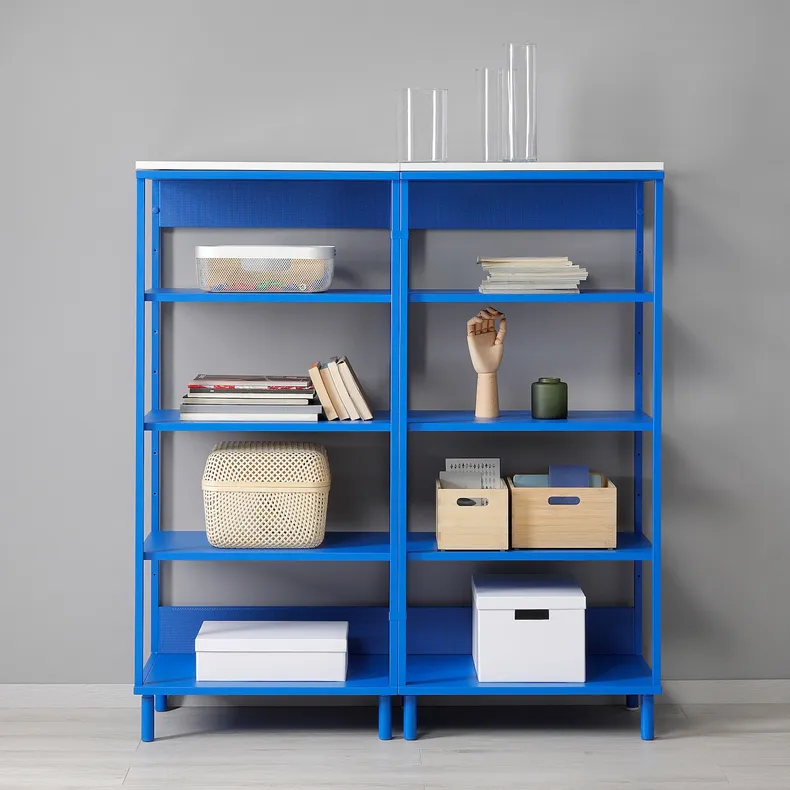 IKEA PLATSA ПЛАТСА, открытый стеллаж, голубой, 120x42x133 см 495.229.13 фото №2