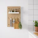 IKEA SKÅDIS СКОДІС, настінна перфорована дошка, деревина, 36x56 см 703.471.73 фото thumb №3