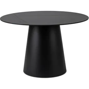 Стол круглый MEBEL ELITE NICOLA, 120 см, Черный фото