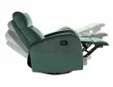 Кресло-реклайнер с функцией качания бархатное SIGNAL OLYMPUS Velvet, Bluvel 78 - зеленый фото thumb №3