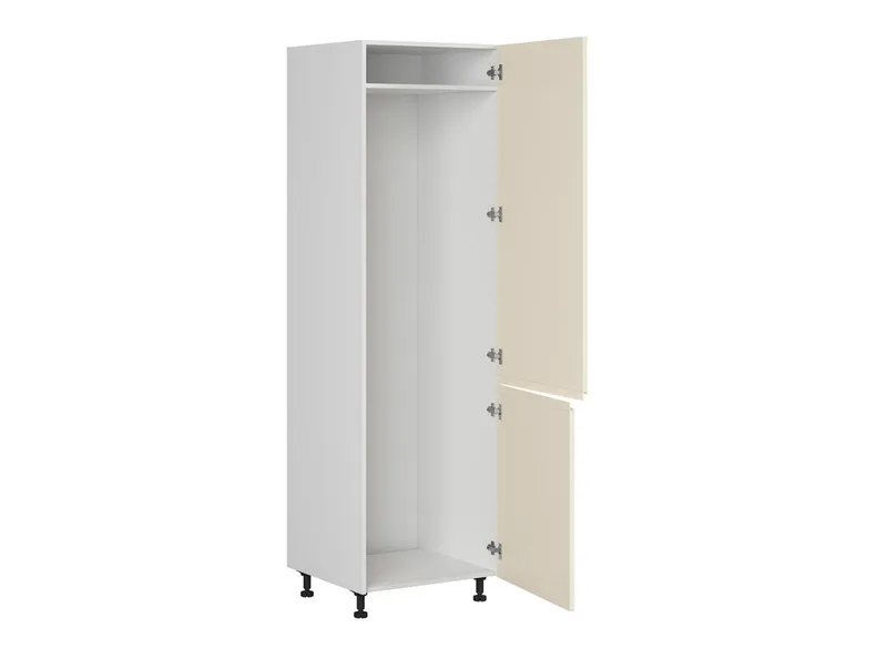 Шафа кухонна для вбудованого холодильника BRW Sole 60 см правий глянець магнолія, альпійський білий/магнолія глянець FH_DL_60/207_P/P-BAL/XRAL0909005 фото №3