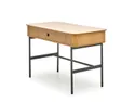 Письмовий стіл HALMAR SMART b-1 117x58 см, дуб натуральний/чорний фото thumb №4