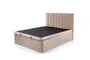Кровать двуспальная с подъемным механизмом HALMAR ASENTO 160x200 см светло-бежевая фото
