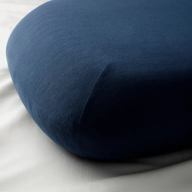 IKEA TÖCKENFLY ТЕКЕНФЛІ, наволочка для ергономічної подушки, темно-синій, 29x43 см 005.373.17 фото №3