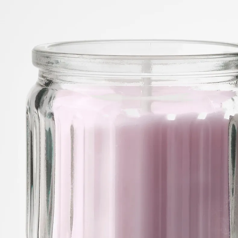 IKEA LUGNARE ЛУГНАРЕ, ароматизована свічка у склянці, жасмин/рожевий, 12 годин. 705.714.83 фото №5