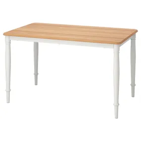 IKEA DANDERYD ДАНДЕРЮД, стіл обідній, дубовий шпон / білий, 130x80 см 104.638.58 фото