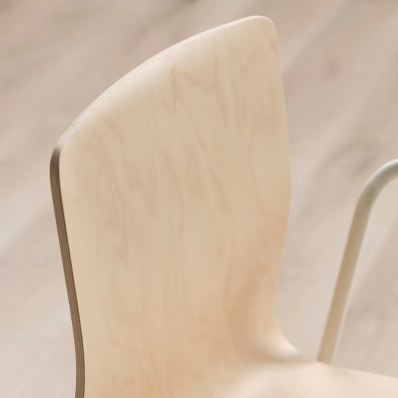 IKEA LÄKTARE ЛЕКТАРЕ, крісло для конференцій, береза okl/біла 095.031.91 фото №9