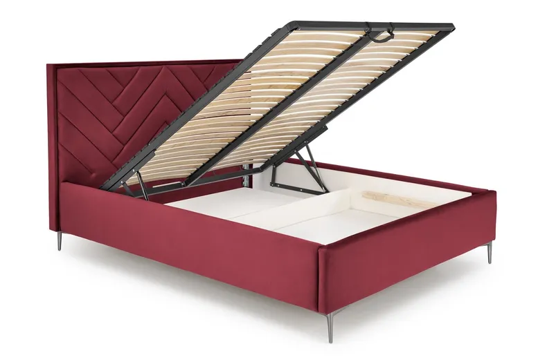 Узголів'я ліжка HALMAR MODULO W1 160 см бордового кольору. Моноліт 59 фото №3