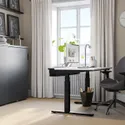 IKEA MITTZON МИТТЗОН, стол / трансф, электрический белый / черный, 120x80 см 595.275.52 фото thumb №6