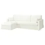 IKEA HYLTARP ХЮЛЬТАРП, 3-місний диван з кушеткою, лів, ХАЛЛАРП білий 594.896.92 фото