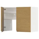 IKEA METOD МЕТОД, навесной шкаф д / вытяжки / полка / дверь, белый / Воксторп имит. дуб, 80x60 см 995.384.93 фото thumb №1