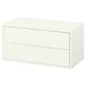 IKEA EKET ЕКЕТ, шафа з 2 шухлядами, білий, 70x35x35 см 003.339.47 фото thumb №1