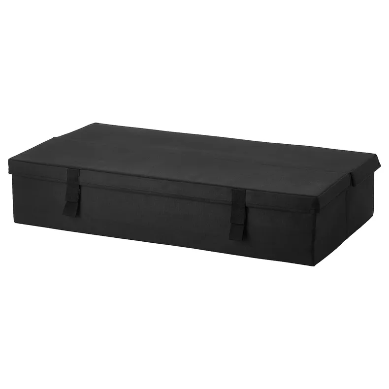 IKEA LYCKSELE ЛЮККСЕЛЕ, коробка для 2-місного дивана-ліжка, чорний 601.169.60 фото №1