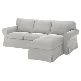 IKEA EKTORP ЭКТОРП, 3-местный диван, с шезлонгом/Tallmyra белый/черный 394.305.51 фото