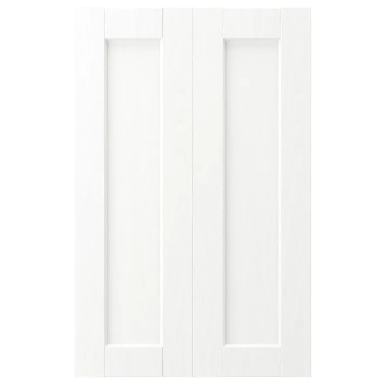 IKEA ENKÖPING ЕНКЕПІНГ, 2 дверцят для кутової підлог шафи, імітація білого дерева, 25x80 см 705.057.75 фото №1