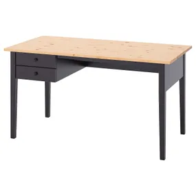 IKEA ARKELSTORP АРКЕЛЬСТОРП, письмовий стіл, чорний, 140x70 см 602.610.37 фото