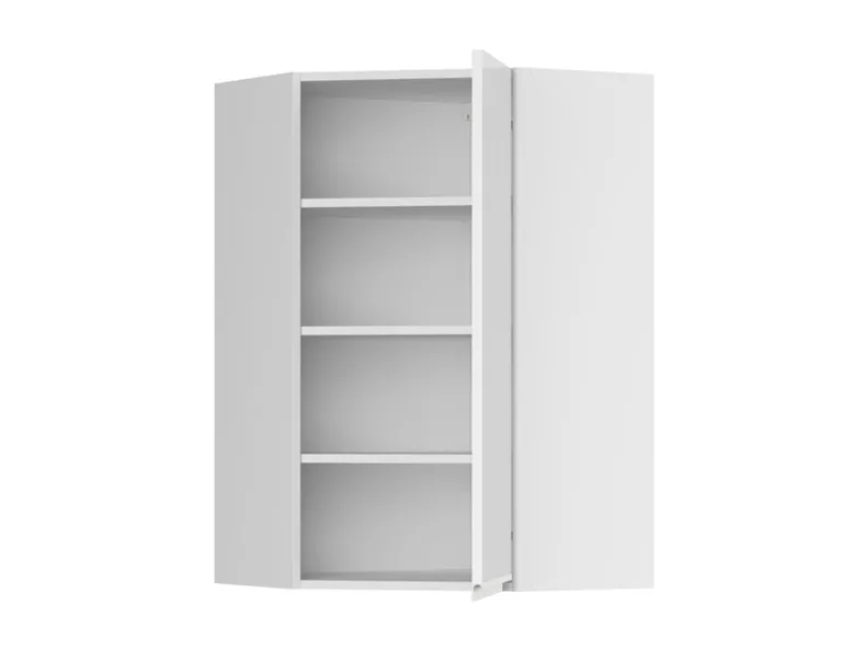 BRW Угловой верхний кухонный шкаф Sole 60 см правый белый глянец, альпийский белый/глянцевый белый FH_GNWU_60/95_P-BAL/BIP фото №3