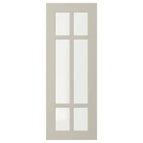 IKEA STENSUND СТЕНСУНД, стеклянная дверь, бежевый, 30x80 см 204.532.03 фото