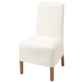 IKEA BERGMUND БЕРГМУНД, стул с чехлом средней длины, имитация дуб / инсерос белый 993.845.94 фото