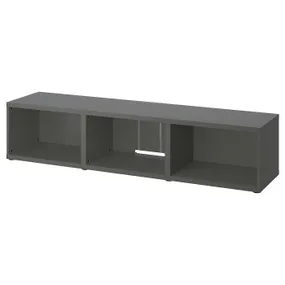 IKEA BESTÅ БЕСТО, тумба під телевізор, темно-сірий, 180x40x38 см 505.386.11 фото