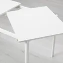 IKEA VANGSTA ВАНГСТА / JANINGE ЯН-ИНГЕ, стол и 4 стула, белый / белый, 120 / 180 см 194.830.41 фото thumb №3