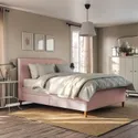 IKEA IDANÄS ИДАНЭС, кровать с отделением для хранения, Окрашенный в бледно-розовый цвет, 160x200 см 604.471.73 фото thumb №6