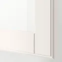 IKEA BESTÅ БЕСТО, тумба под ТВ, с ящиками, белое / Смевикен / Каббарп белое прозрачное стекло, 180x42x74 см 694.005.19 фото thumb №4