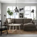 IKEA HYLTARP ХЮЛЬТАРП, 3-місний диван з кушеткою, прав, ГРАНСЕЛЬ сіро-коричневий 494.958.20 фото thumb №2