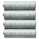 IKEA LADDA ЛАДДА, батарейка акумуляторна, HR06 AA 1.2В, 1900 мА/г 005.098.14 фото thumb №1