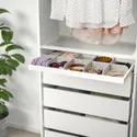 IKEA KOMPLEMENT КОМПЛИМЕНТ, выдвижная полка с разделителем, белый / светло-серый, 75x35 см 093.320.57 фото thumb №2