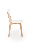 Кухонний стілець HALMAR BUGGI натуральний/білий фото thumb №2