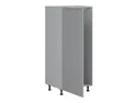 BRW Кухонный шкаф для встроенного холодильника Iris 60 см левый ferro, гренола серый/ферро FB_DL_60/143_L-SZG/FER фото thumb №3