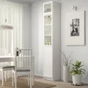IKEA BILLY БІЛЛІ, стелаж з дод секцією / дверцятами, білий / скло, 40x42x237 см 893.988.60 фото thumb №2