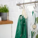 IKEA TORVFLY ТОРВФЛІ, фартух, з малюнком/зелений, 68x90 см 904.930.69 фото thumb №5
