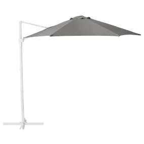 IKEA HÖGÖN ХЁГЁН, зонт от солнца, подвесной, серый, 270 см 505.157.42 фото