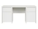 BRW Письмовий стіл BRW KASPIAN 160х65 см, білий / матовий білий BIU2D2S/160-BI/BIM фото thumb №2