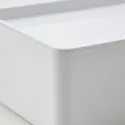 IKEA KUGGIS КУГГІС, коробка з кришкою, білий, 18x26x8 см 095.611.57 фото thumb №2