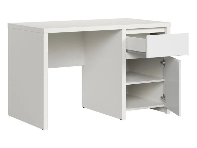 BRW Письмовий стіл BRW KASPIAN 120х65 см, білий / матовий білий BIU1D1S/120-BI/BIM фото №3
