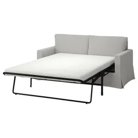 IKEA HYLTARP ХИЛЬТАРП, 2-местный диван-кровать, Талмира белая/черная 895.148.88 фото