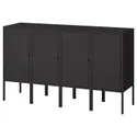 IKEA LIXHULT ЛІКСХУЛЬТ, шафа, антрацит, 140x35x82 см 393.883.59 фото thumb №1