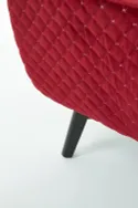 Кресло мягкое HALMAR MARVEL бордовый/черный фото thumb №8